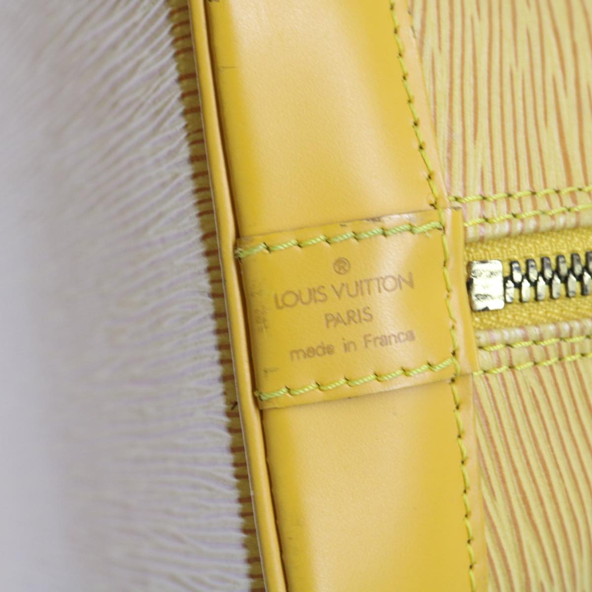 LOUIS VUITTON Epi Alma Hand Bag Tassili Yellow M52149 LV Auth bs8356