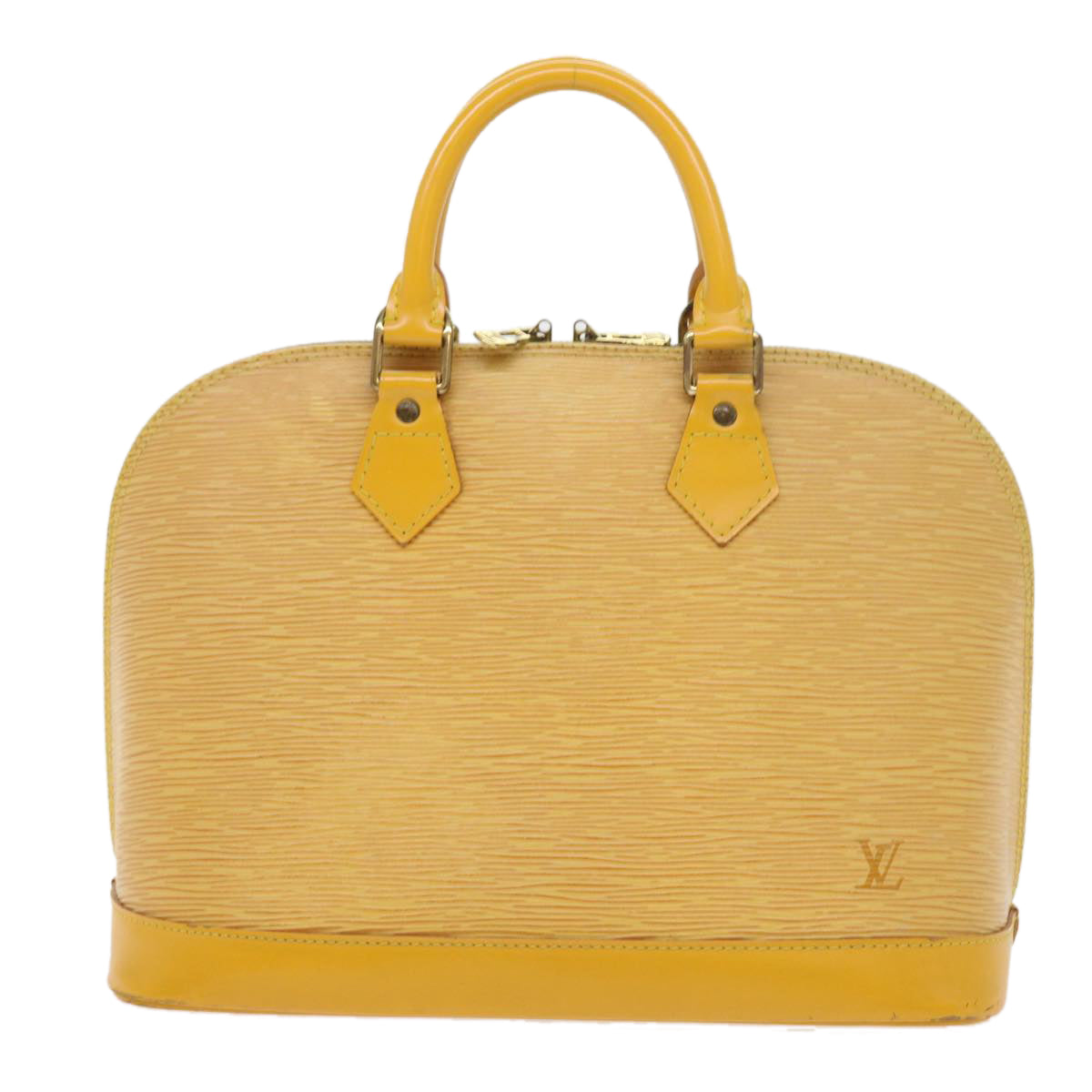 LOUIS VUITTON Epi Alma Hand Bag Tassili Yellow M52149 LV Auth bs8356