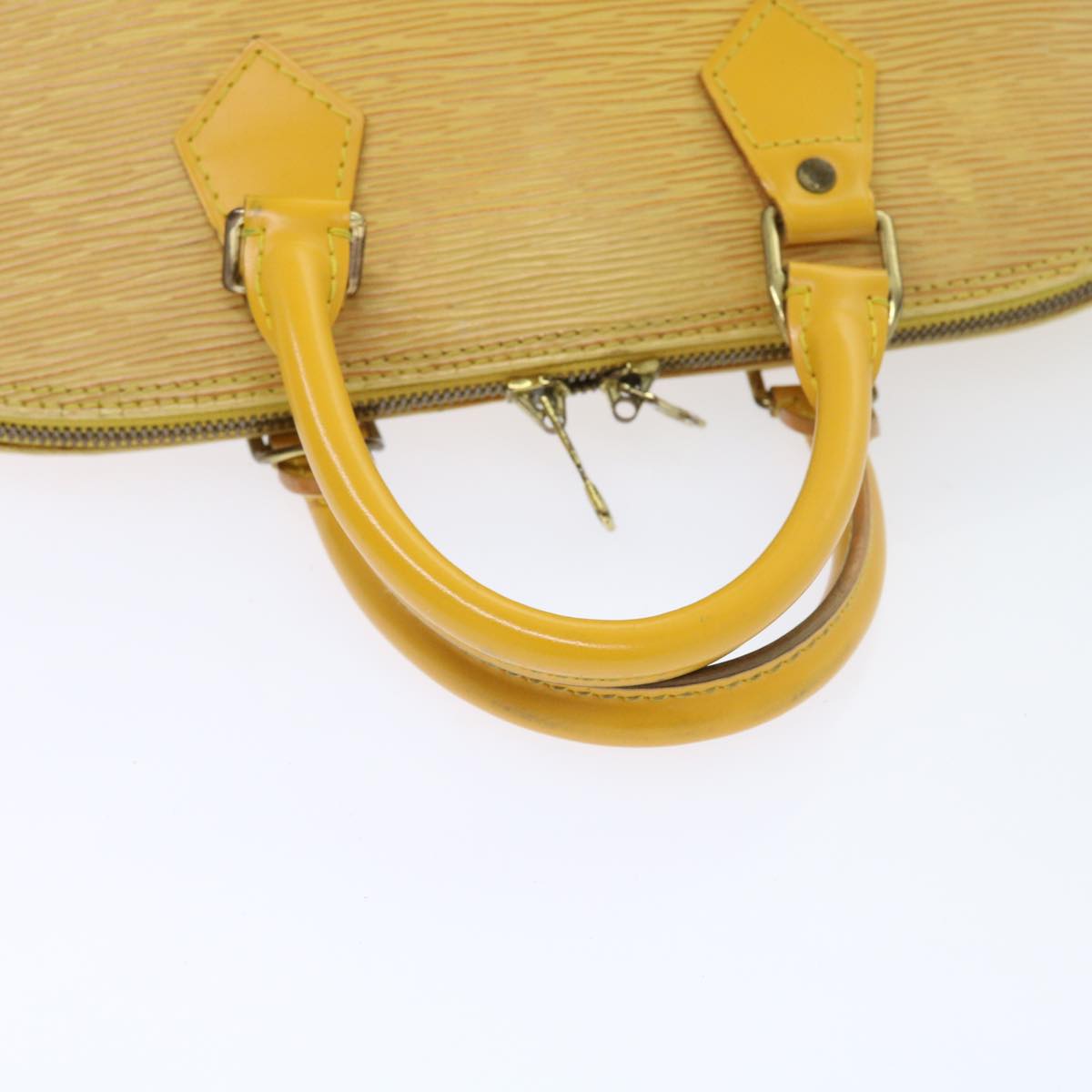 LOUIS VUITTON Epi Alma Hand Bag Tassili Yellow M52149 LV Auth bs8356