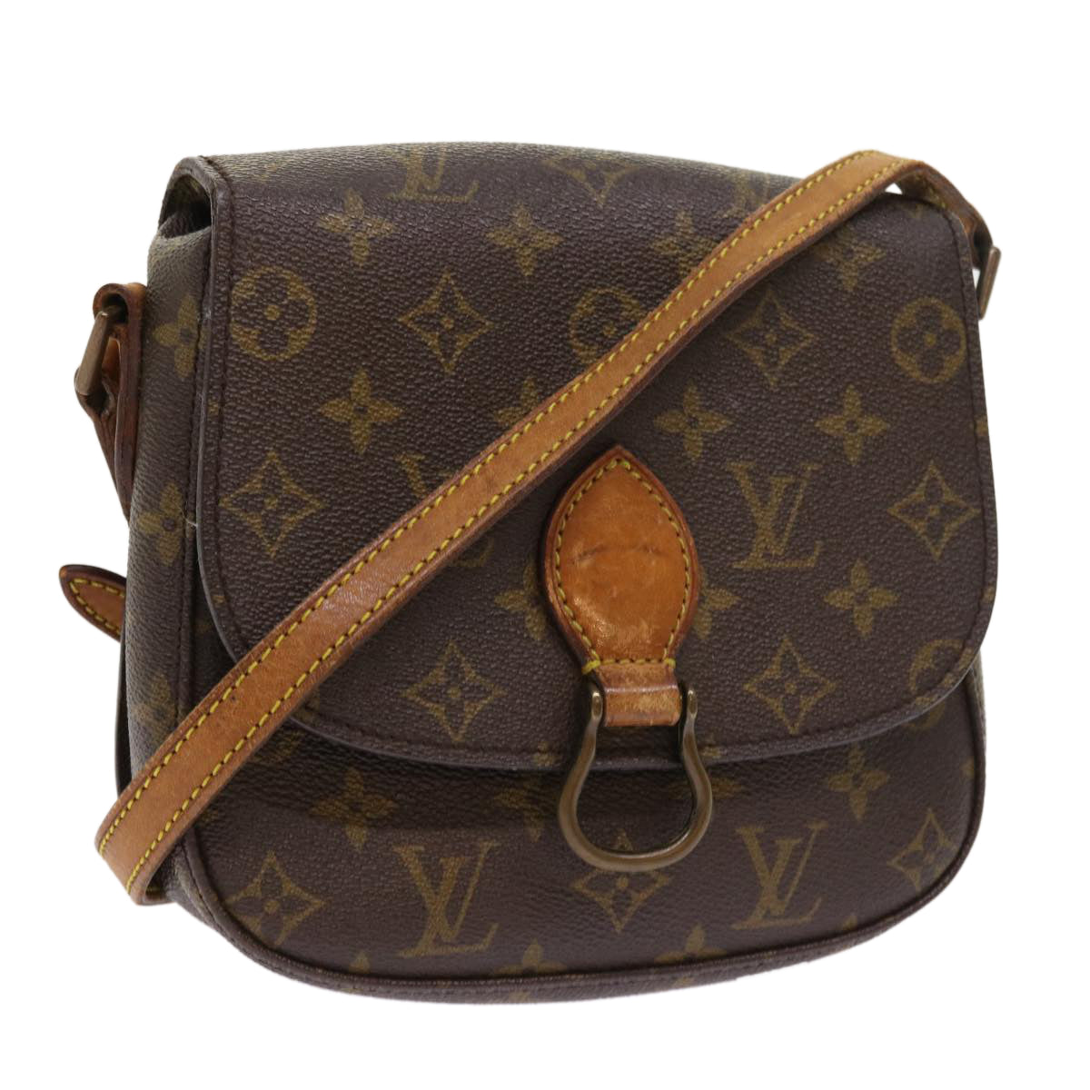 LOUIS VUITTON Monogram Saint Cloud MM Shoulder Bag M51243 LV Auth bs8372