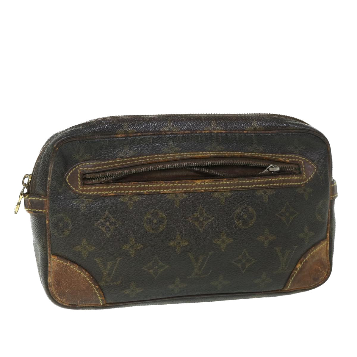 LOUIS VUITTON Monogram Marly Dragonne PM Clutch Bag M51827 LV Auth bs8377