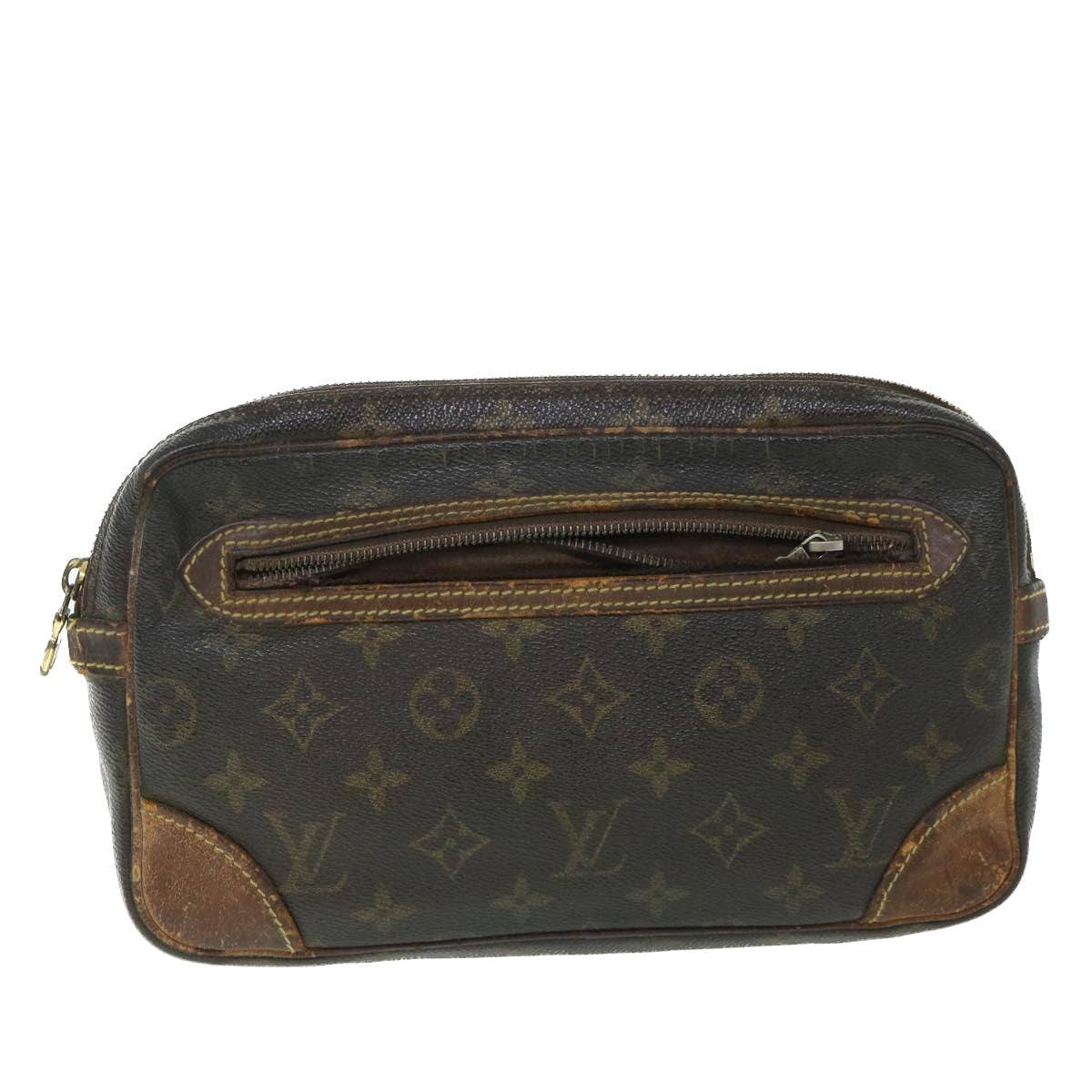 LOUIS VUITTON Monogram Marly Dragonne PM Clutch Bag M51827 LV Auth bs8377