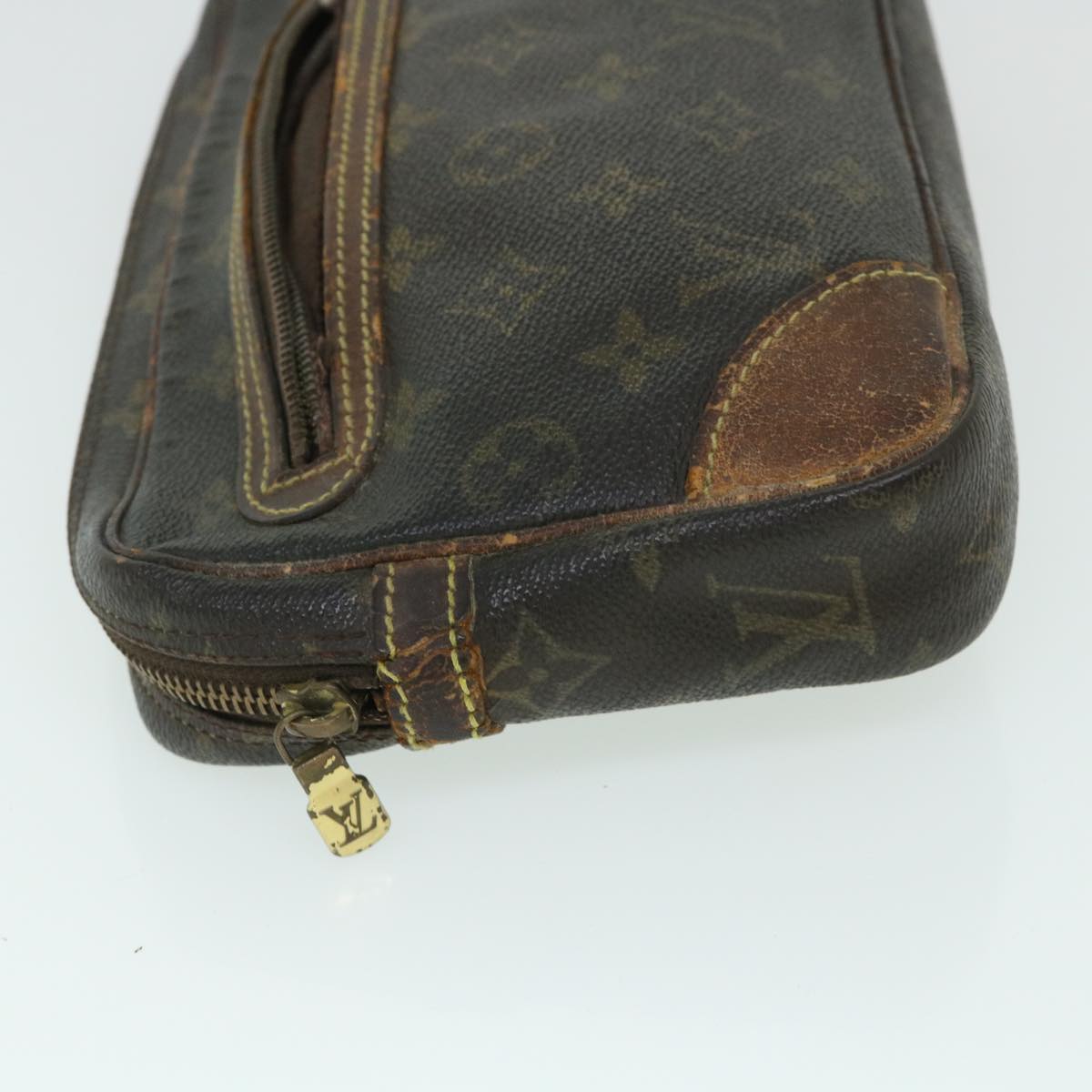 LOUIS VUITTON Monogram Marly Dragonne PM Clutch Bag M51827 LV Auth bs8377