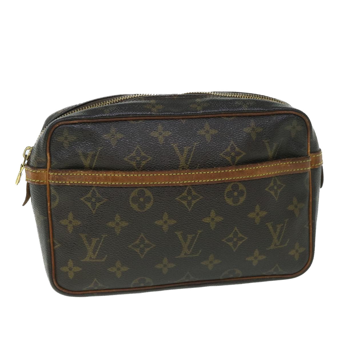 LOUIS VUITTON Monogram Compiegne 23 Clutch Bag M51847 LV Auth bs8378