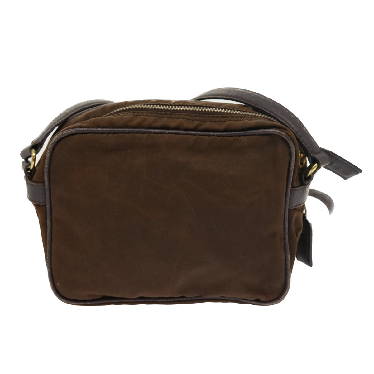 PRADA Shoulder Bag Nylon Brown Auth bs8387 - 0