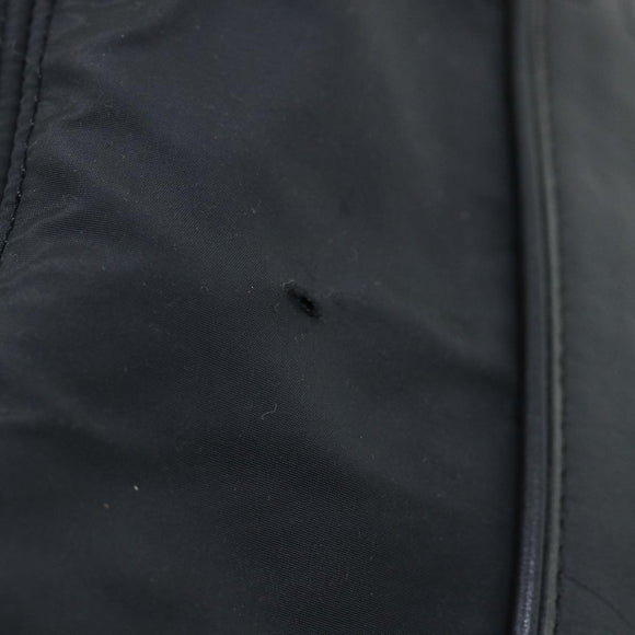 HERMES Acape Luco PM Hand Bag Nylon Black Auth bs8396