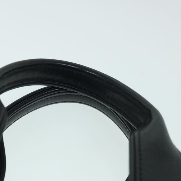 HERMES Acape Luco PM Hand Bag Nylon Black Auth bs8396