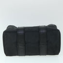 HERMES Acape Luco PM Hand Bag Nylon Black Auth bs8396-6