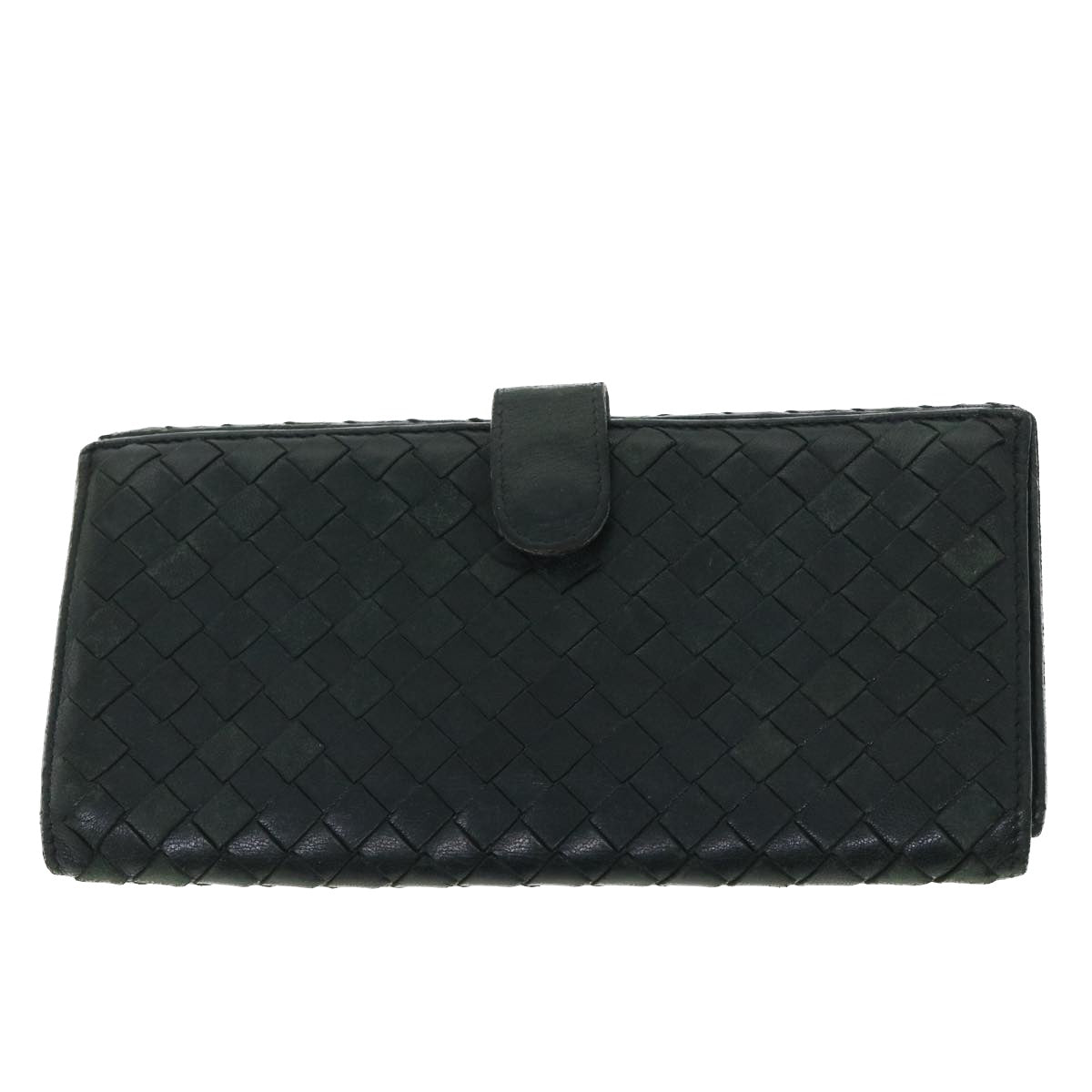 BOTTEGAVENETA INTRECCIATO Key Case Wallet Leather 5Set Black Red Auth bs8403