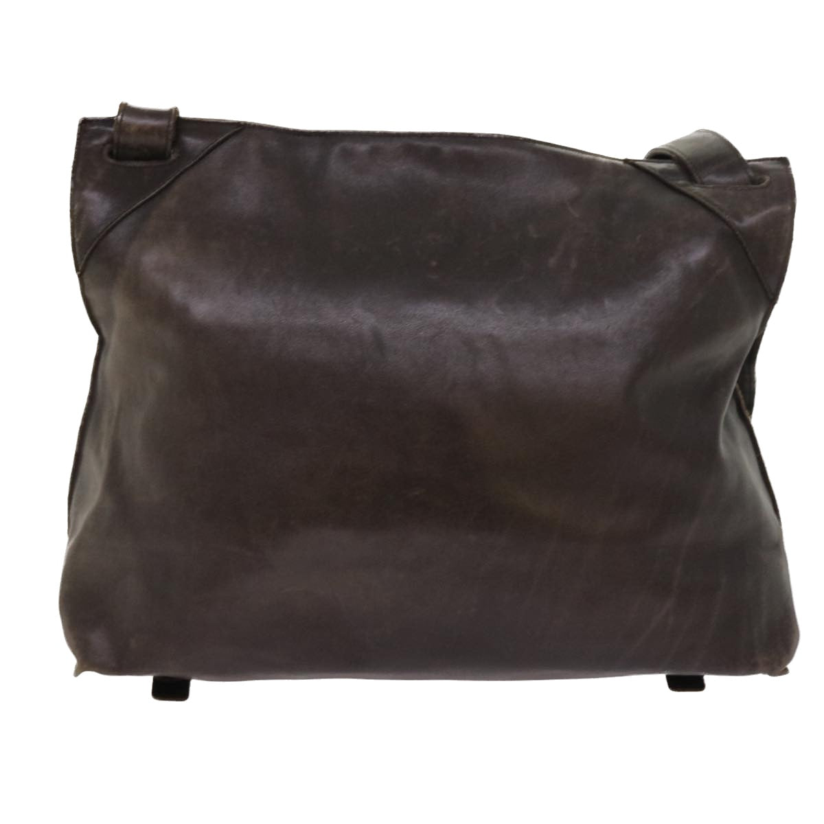 BOTTEGA VENETA INTRECCIATO Shoulder Bag Leather Brown Auth bs8405