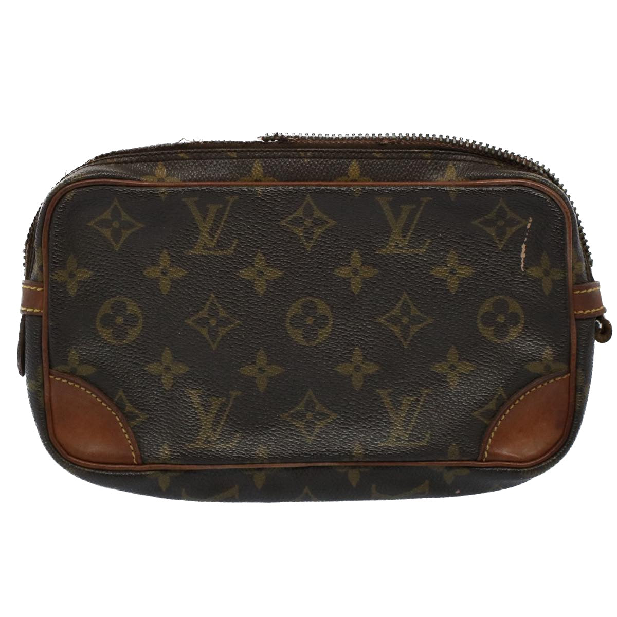 LOUIS VUITTON Monogram Clutch Bag Key Case 4Set LV Auth bs8417