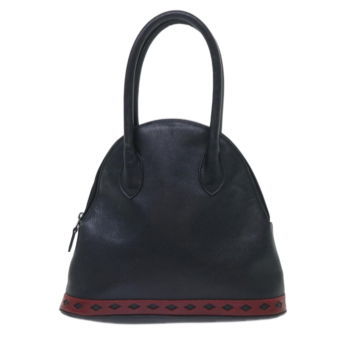 SAINT LAURENT Hand Bag Leather Black Auth bs8423 - 0