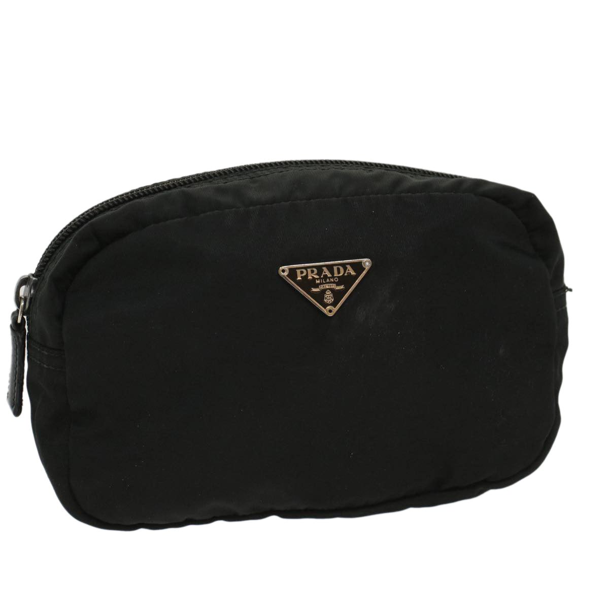 PRADA Pouch Nylon Black Auth bs8438