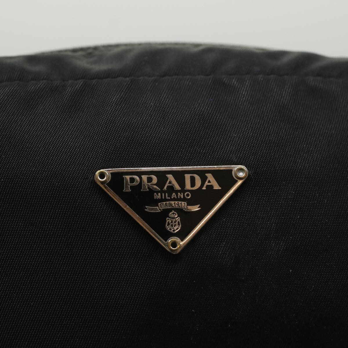 PRADA Pouch Nylon Black Auth bs8438