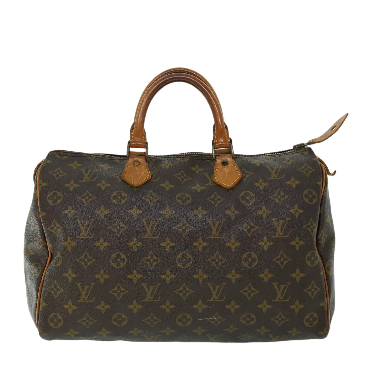 LOUIS VUITTON Monogram Speedy 35 Hand Bag M41524 LV Auth bs8445