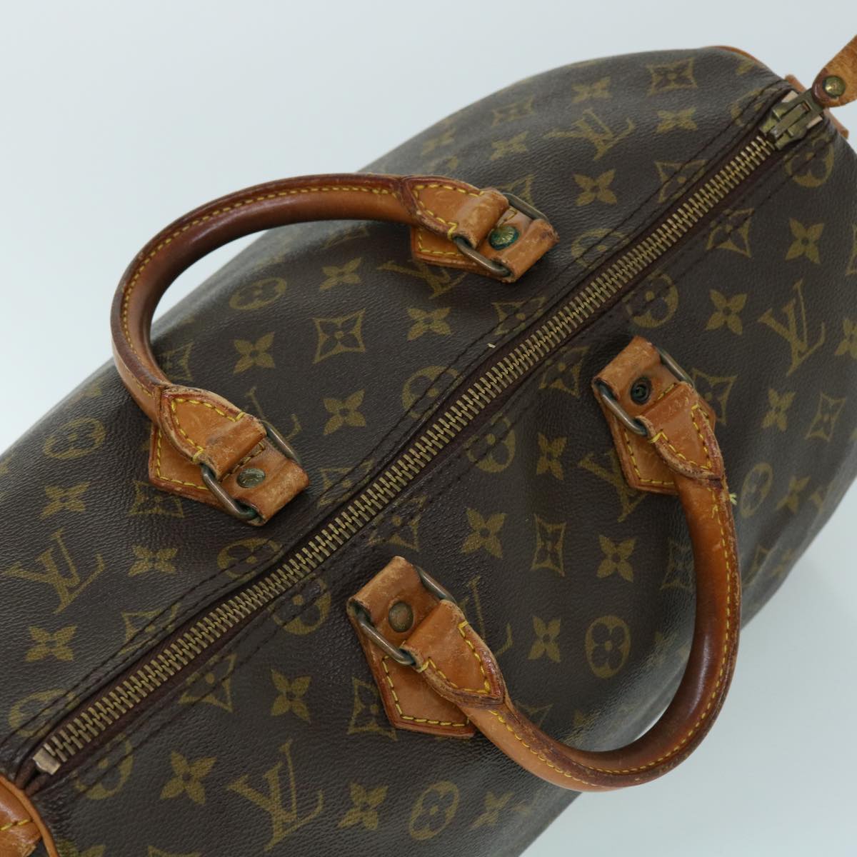 LOUIS VUITTON Monogram Speedy 35 Hand Bag M41524 LV Auth bs8445