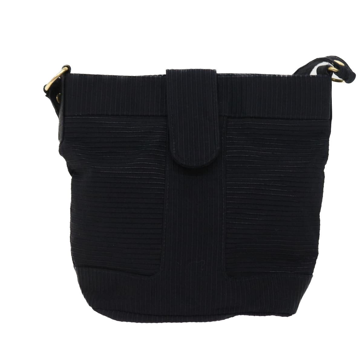 VERSACE Clutch Bag Shoulder Bag Canvas 2Set Black Auth bs8448 - 0
