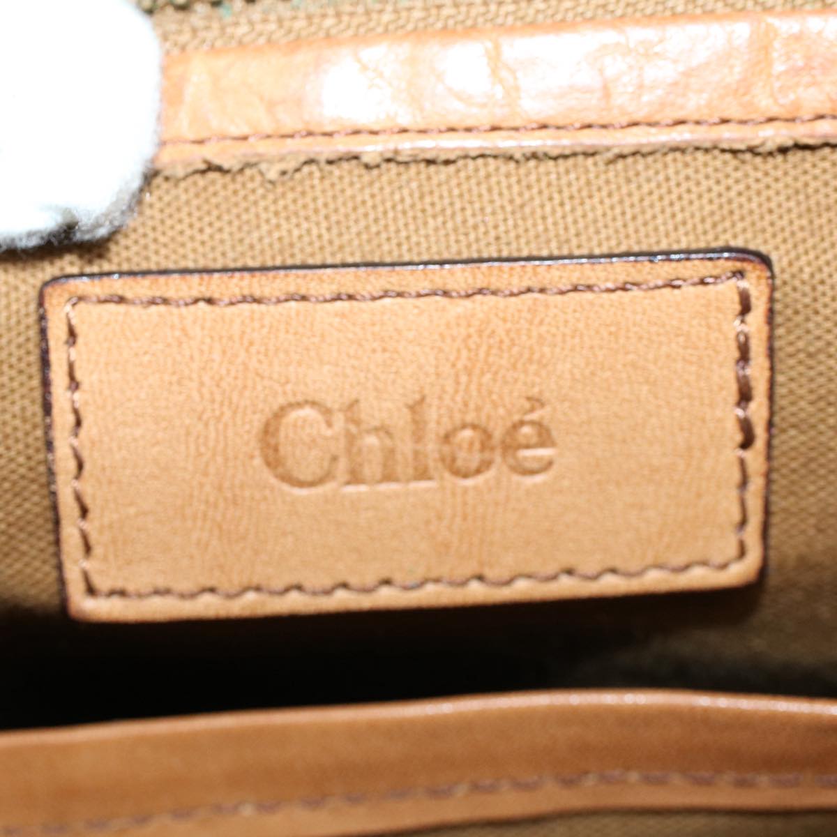 Chloe Shoulder Bag Leather Brown Auth bs8450