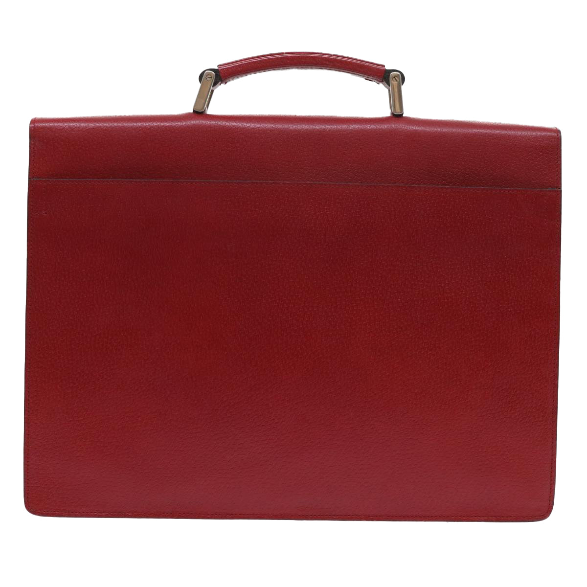 PRADA Business Bag Leather Red Auth bs8456 - 0