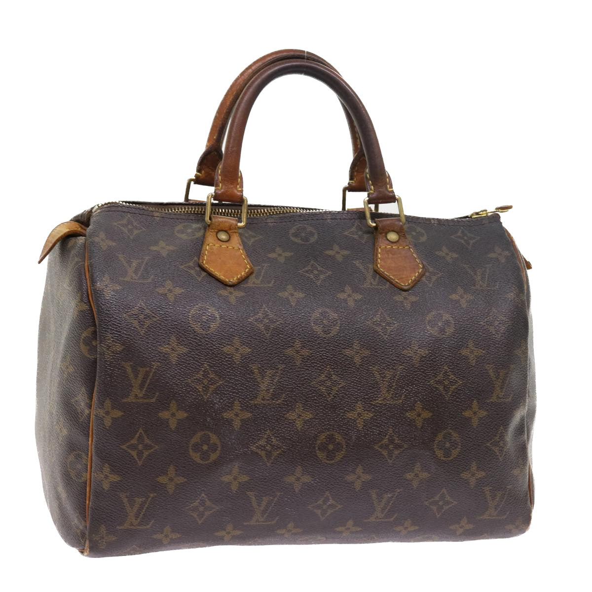 LOUIS VUITTON Monogram Speedy 30 Hand Bag M41526 LV Auth bs8459