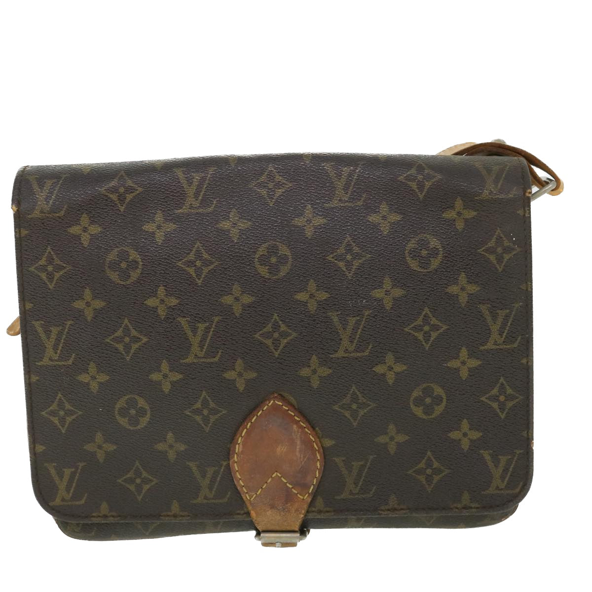 LOUIS VUITTON Monogram Cartouchiere GM Shoulder Bag M51252 LV Auth bs8462