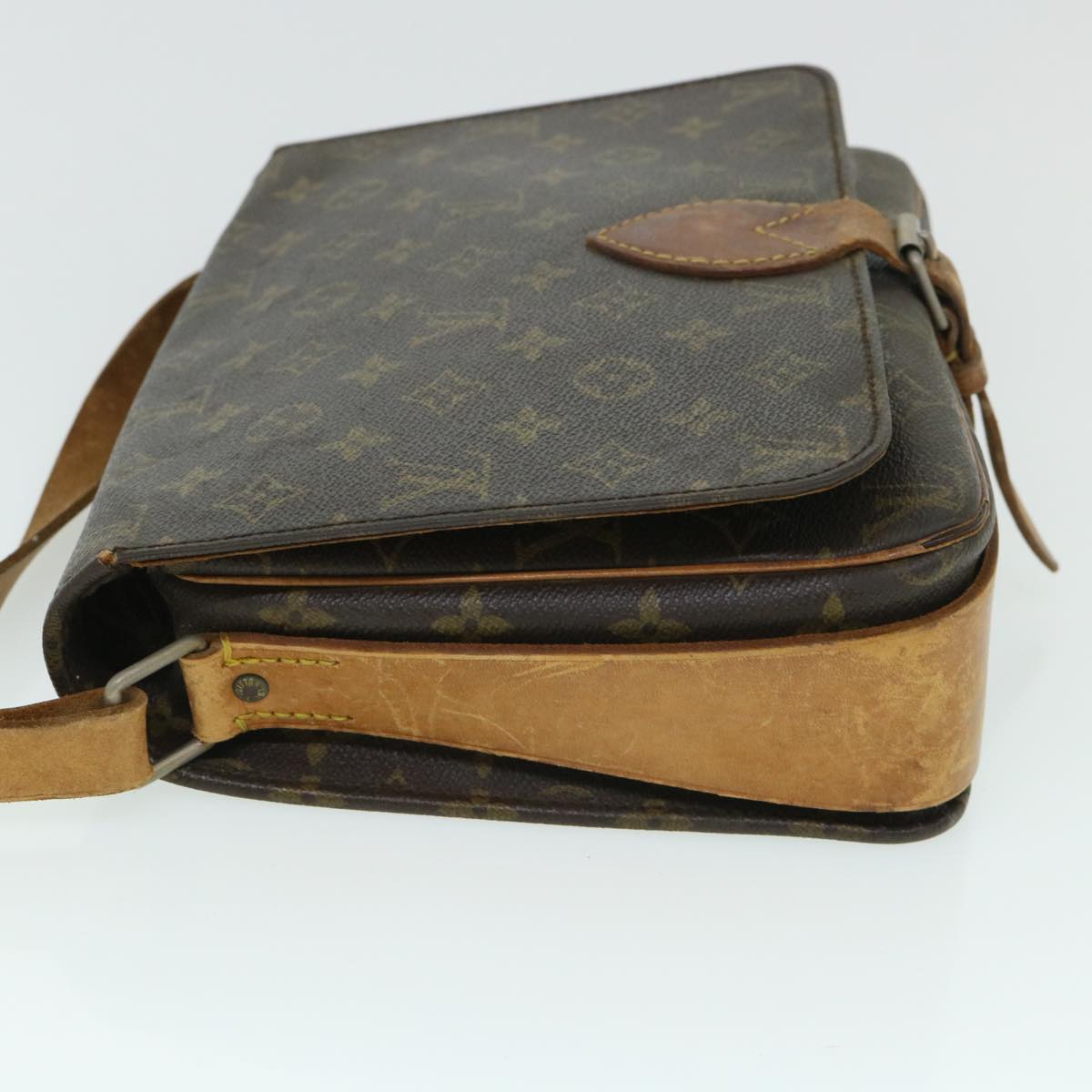 LOUIS VUITTON Monogram Cartouchiere GM Shoulder Bag M51252 LV Auth bs8462