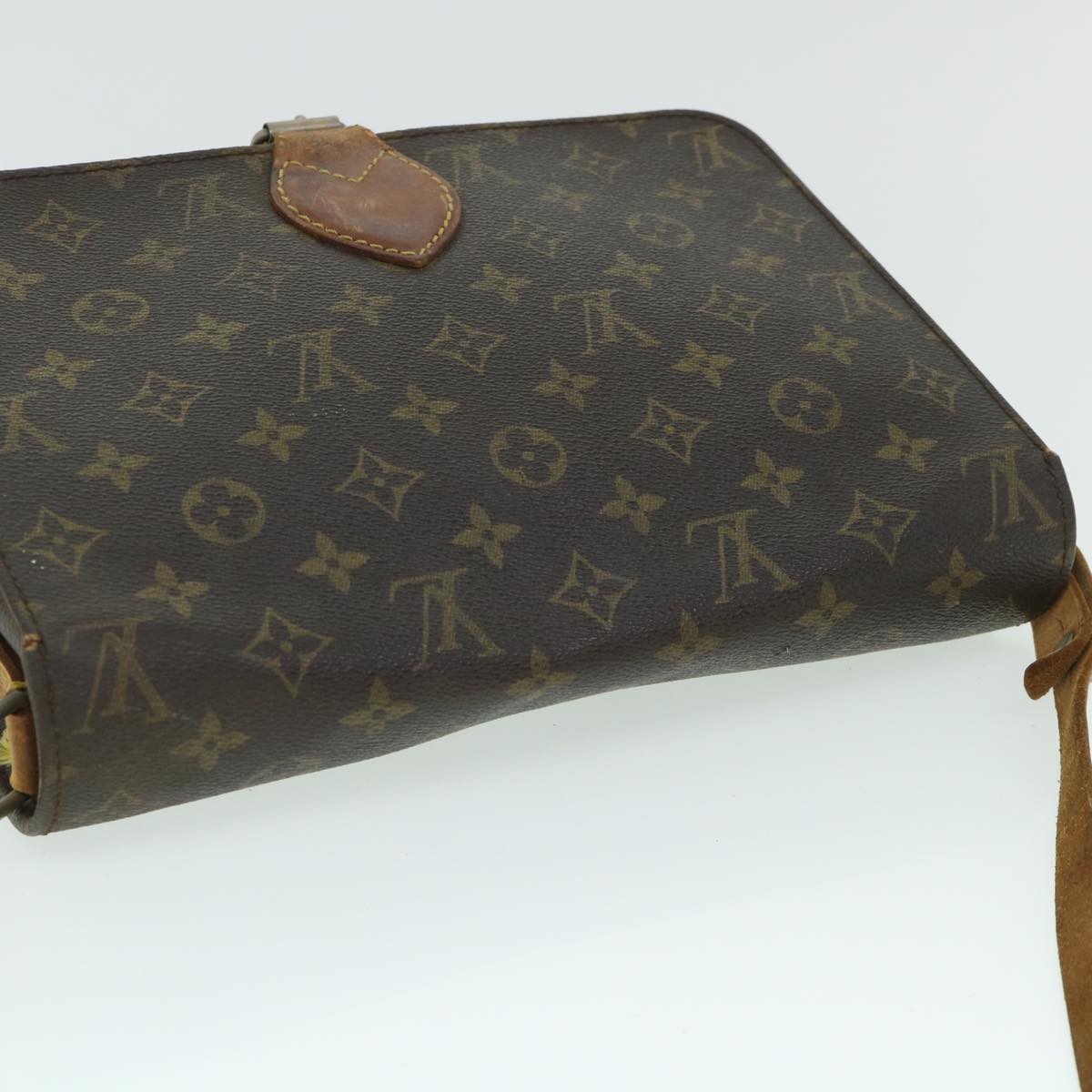 LOUIS VUITTON Monogram Cartouchiere GM Shoulder Bag M51252 LV Auth bs8462