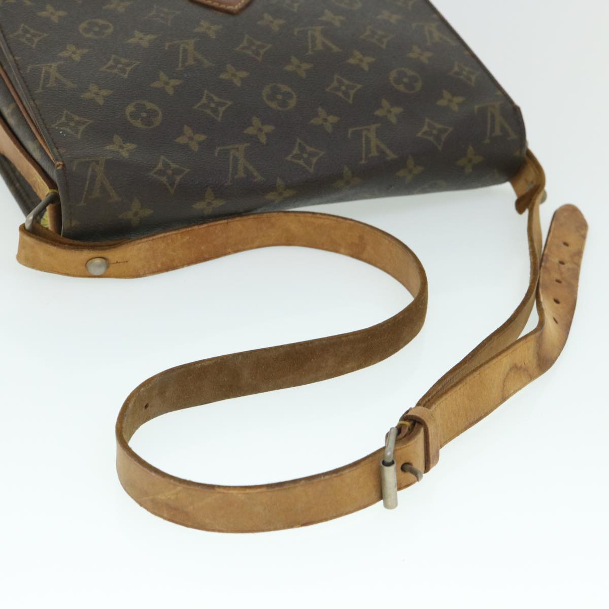 LOUIS VUITTON Monogram Cartouchiere GM Shoulder Bag M51252 LV Auth bs8462