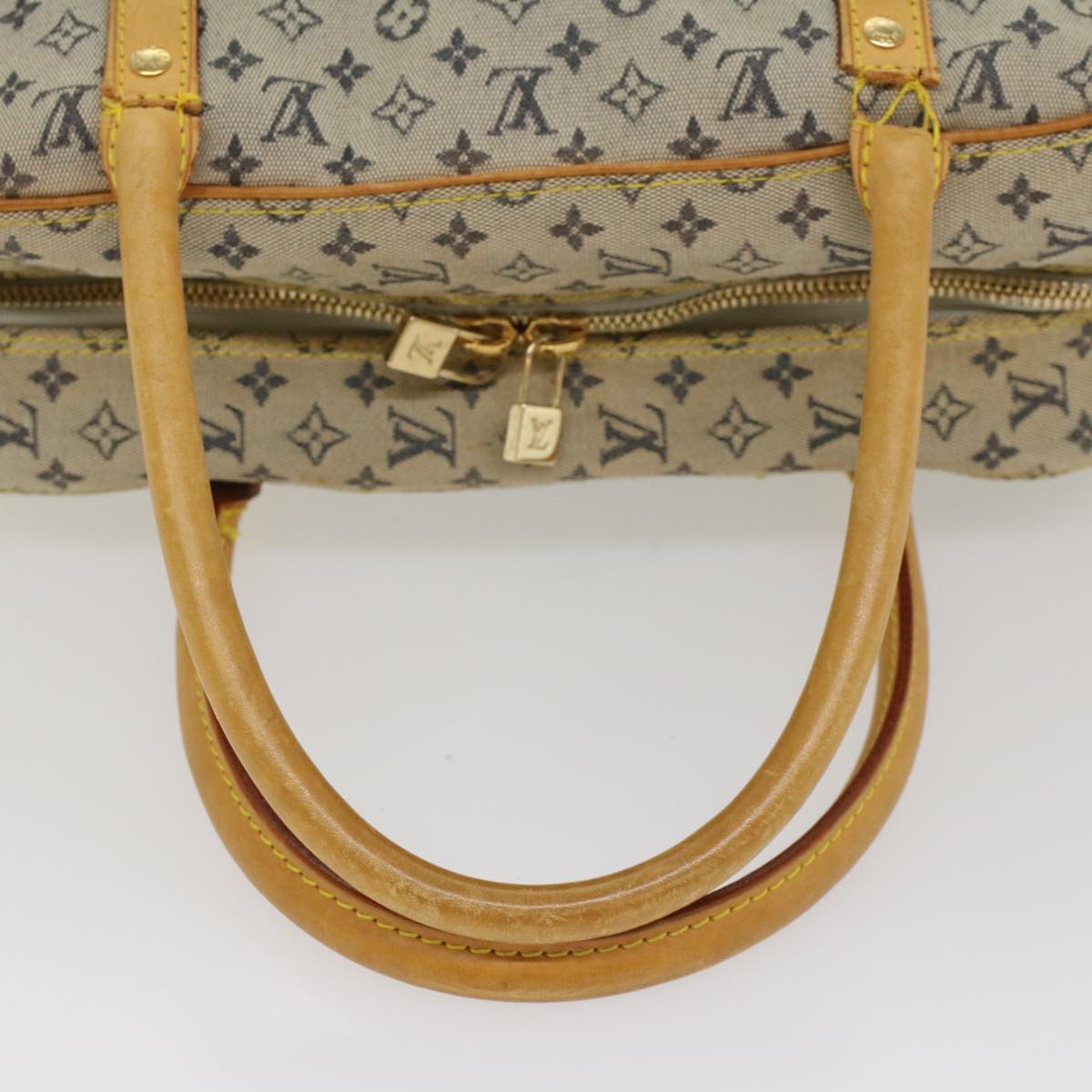 LOUIS VUITTON Monogram Mini Marie Hand Bag Blue M92003 LV Auth bs8468