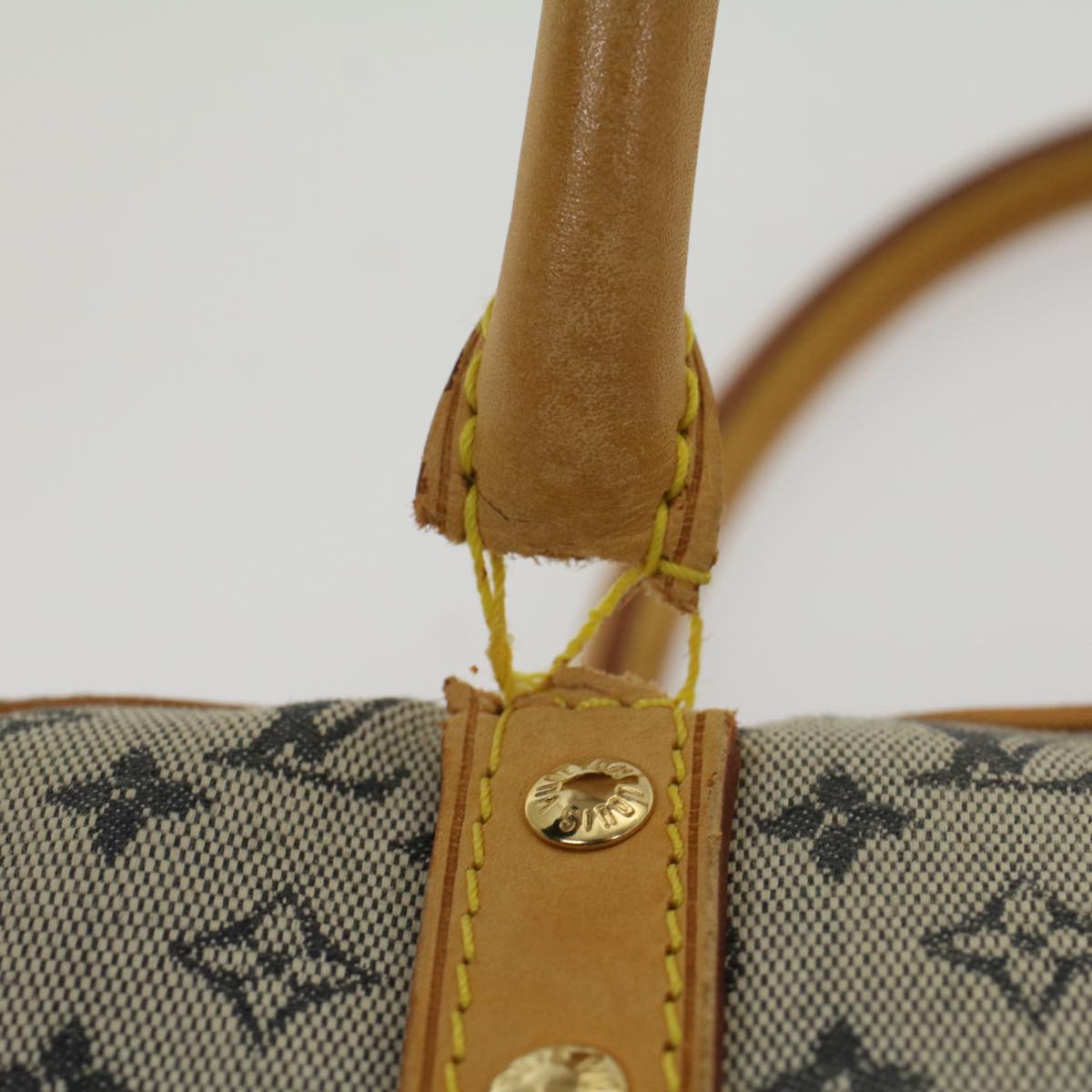 LOUIS VUITTON Monogram Mini Marie Hand Bag Blue M92003 LV Auth bs8468