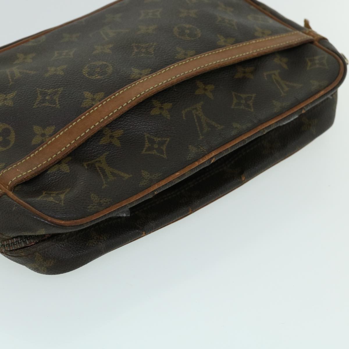 LOUIS VUITTON Monogram Compiegne 28 Clutch Bag M51845 LV Auth bs8478