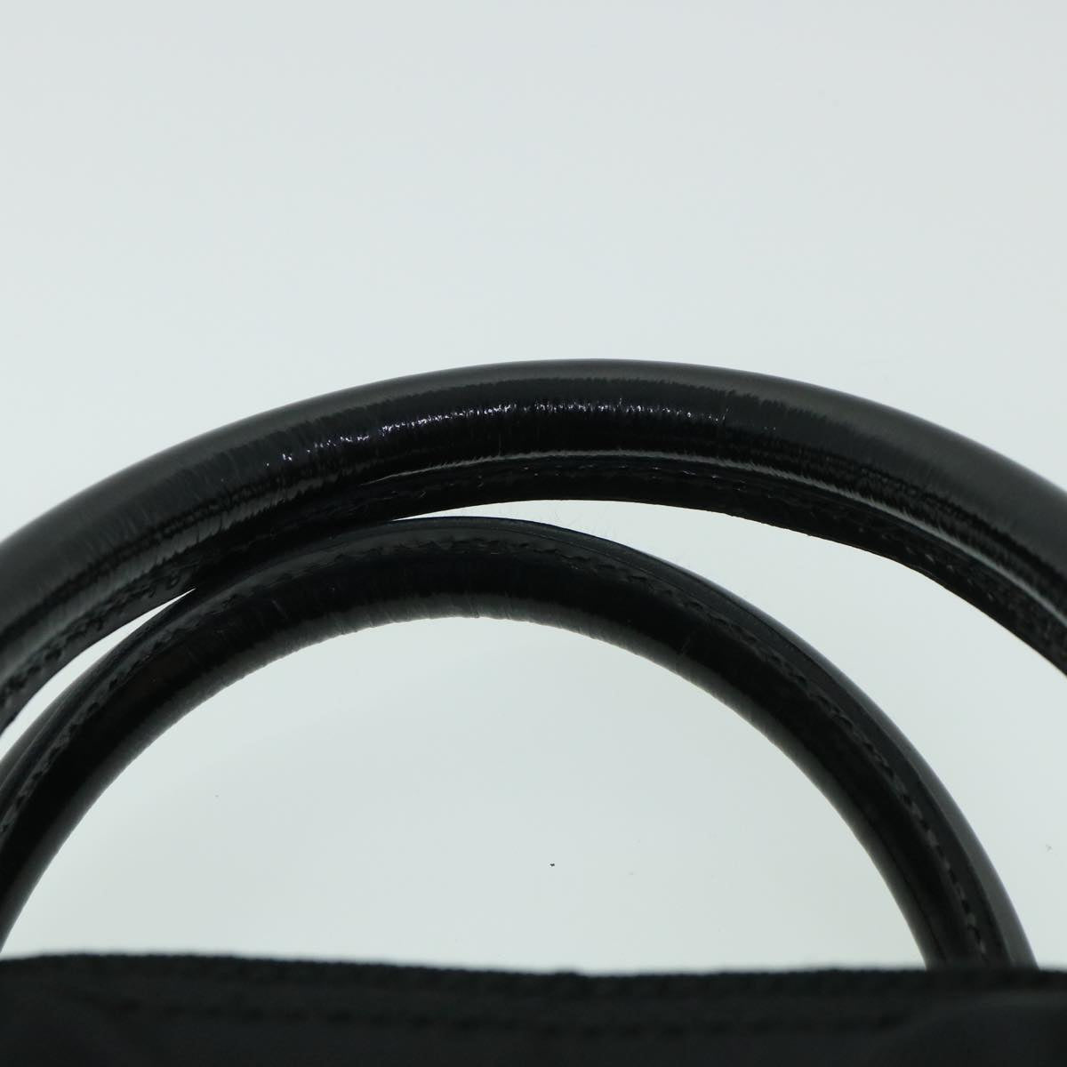 GUCCI Hand Bag Nylon Leather Black 010 2020 0528 06 Auth bs8488