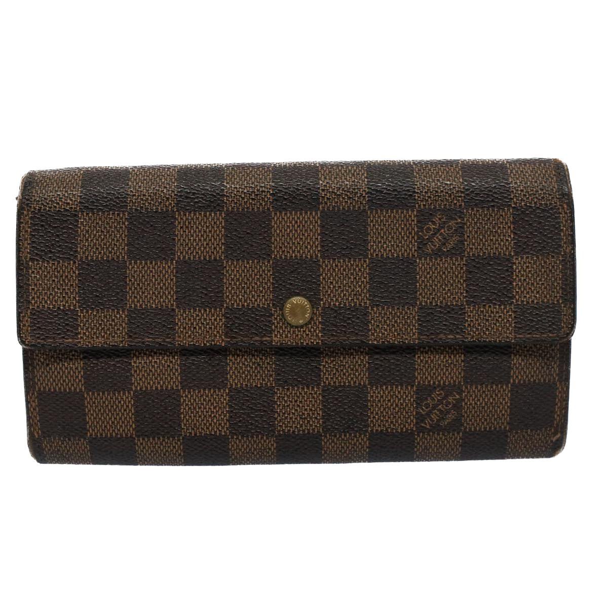 LOUIS VUITTON Damier Ebene Wallet Key Case 4Set LV Auth bs8511 - 0