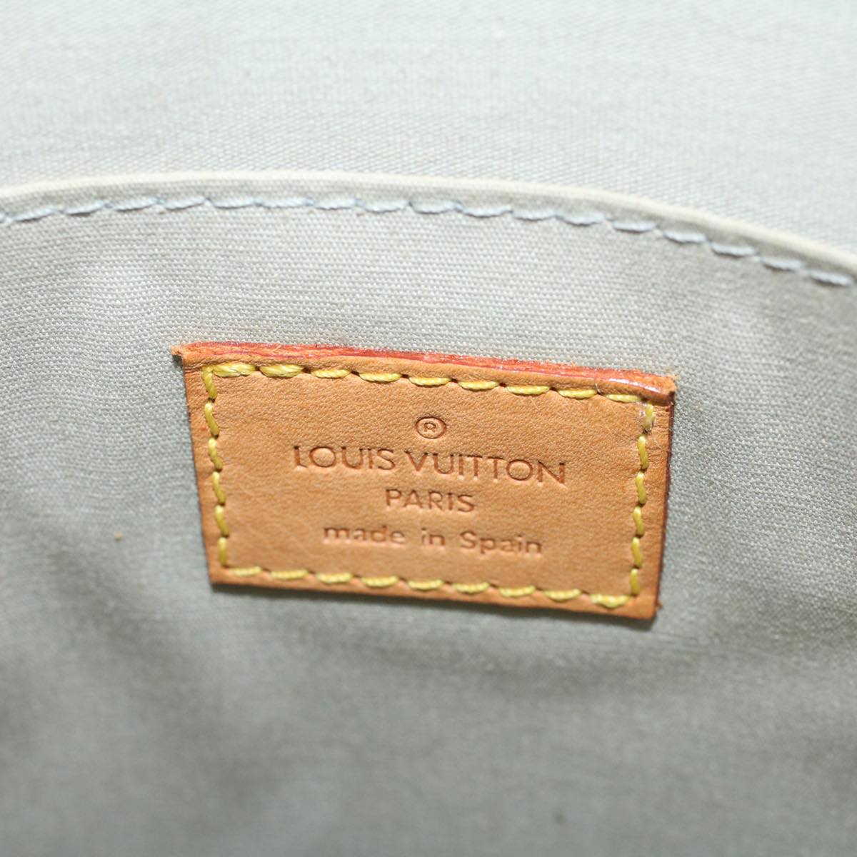 LOUIS VUITTON Monogram Vernis Maple Drive Hand Bag Perle M91378 LV Auth bs8524
