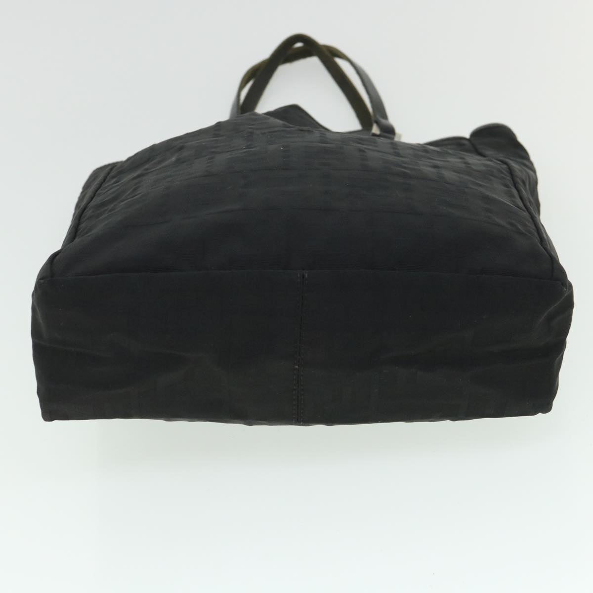 FENDI Zucca Canvas Tote Bag Black Auth bs8537