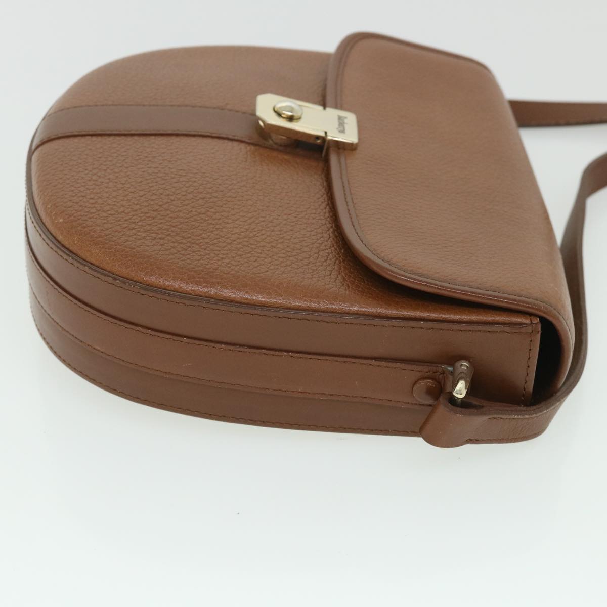 Burberrys Shoulder Bag Leather Brown Auth bs8541