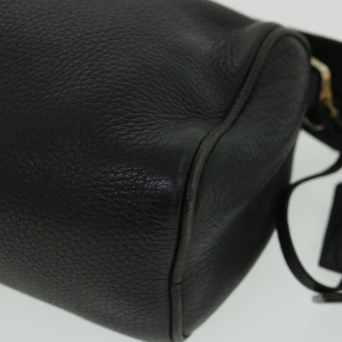 PRADA Shoulder Bag Leather Black Auth bs8544