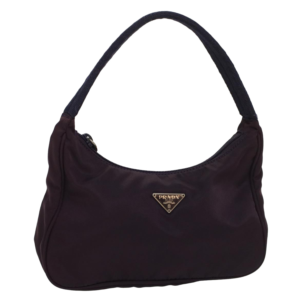 PRADA Hand Bag Nylon Purple Auth bs8578