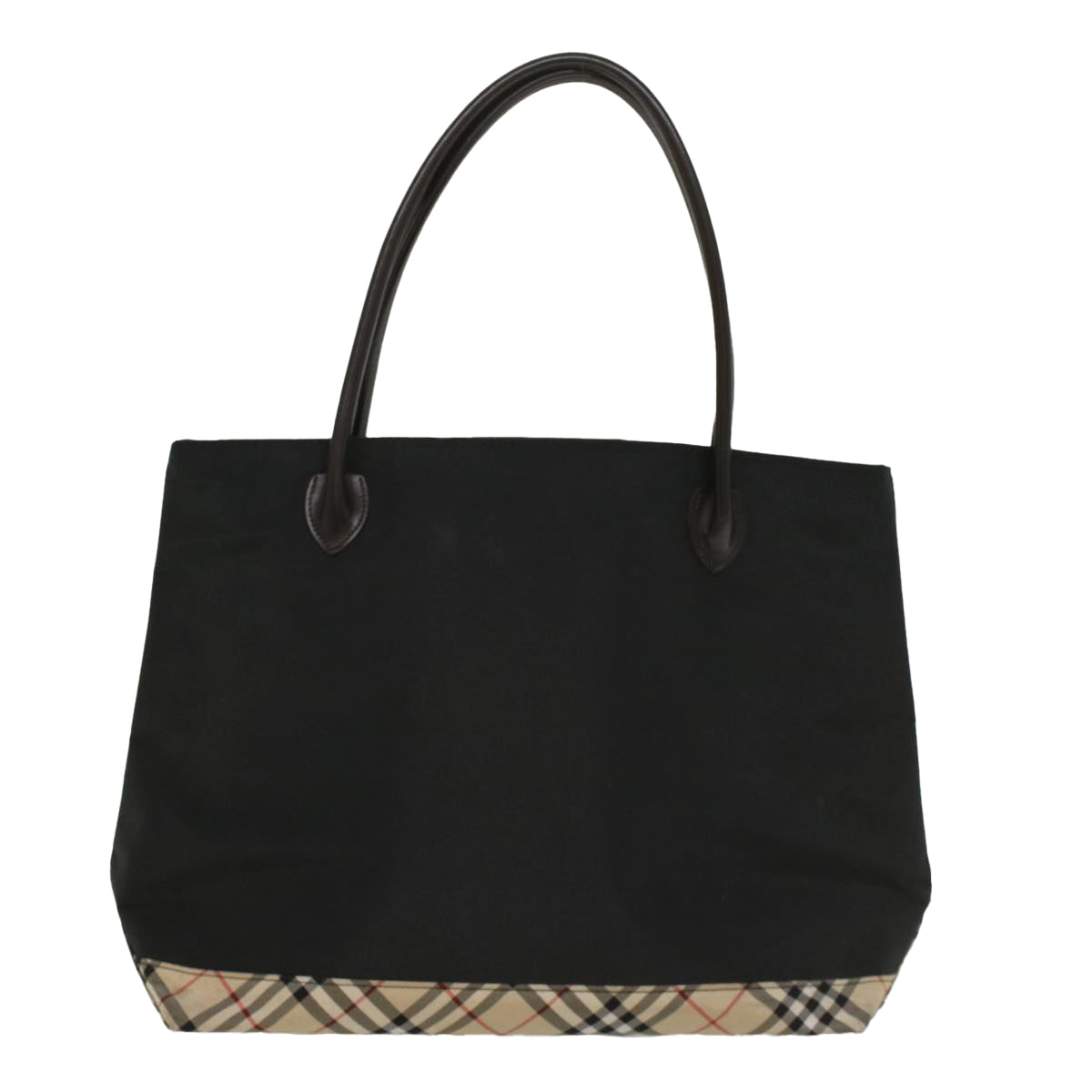 BURBERRY Blue Label Tote Bag Nylon Black Auth bs8589 - 0