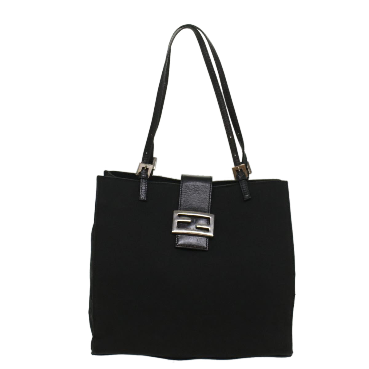 FENDI Tote Bag Nylon Black 0915808 Auth bs8596 - 0