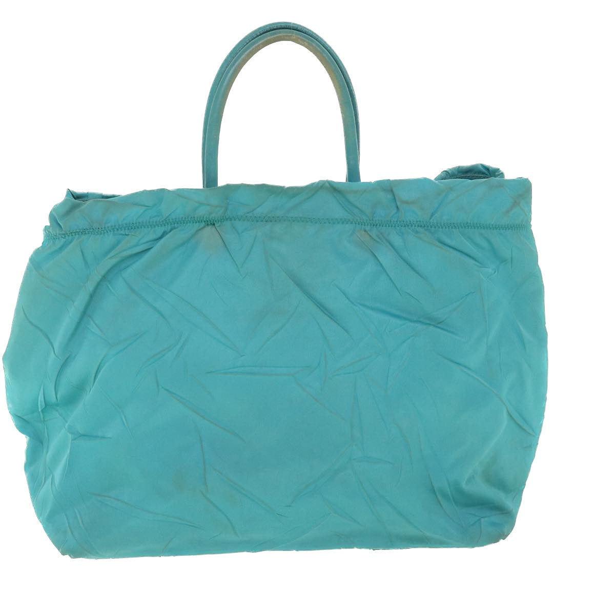 PRADA Hand Bag Nylon Light Blue Auth bs8597 - 0