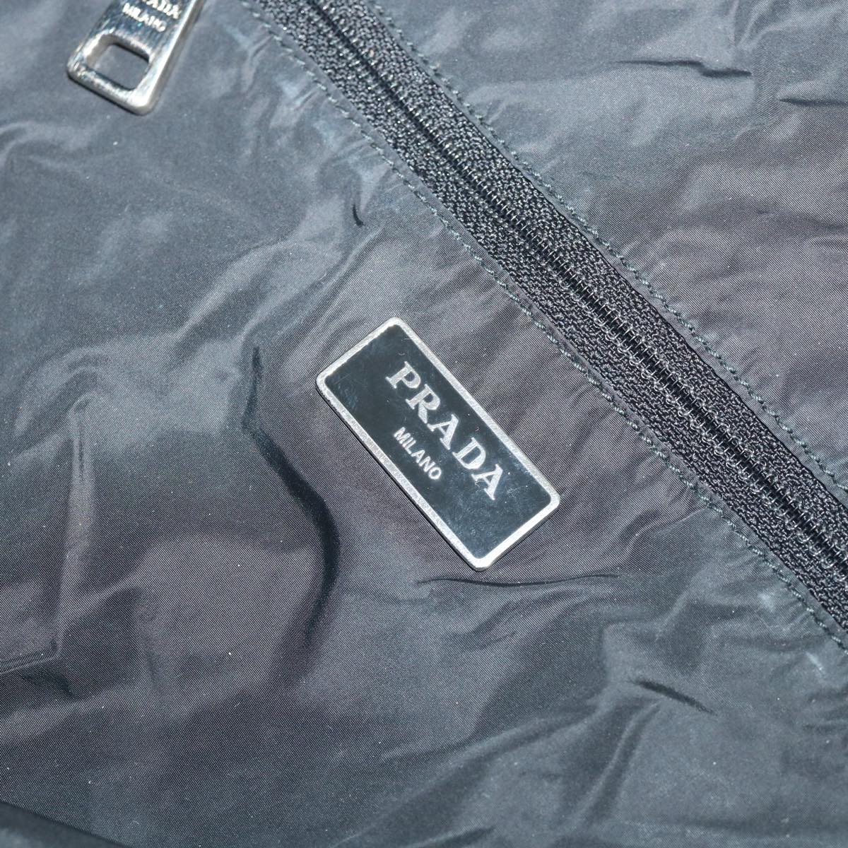 PRADA Shoulder Bag Nylon Black Auth bs8601