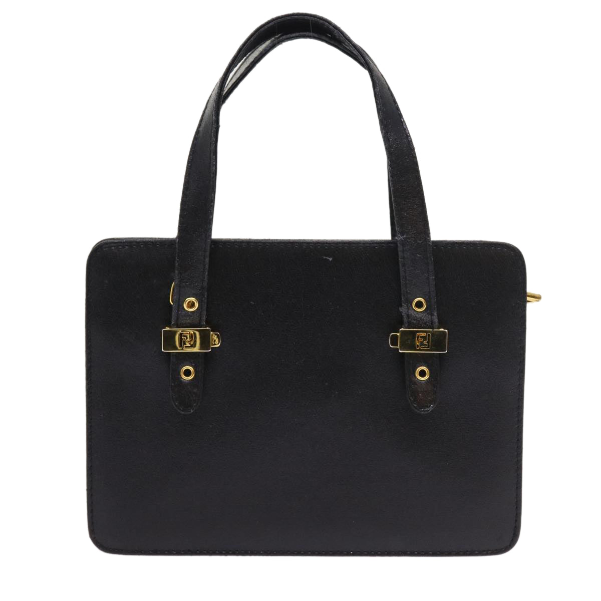 FENDI Shoulder Bag Leather Black Auth bs8613 - 0