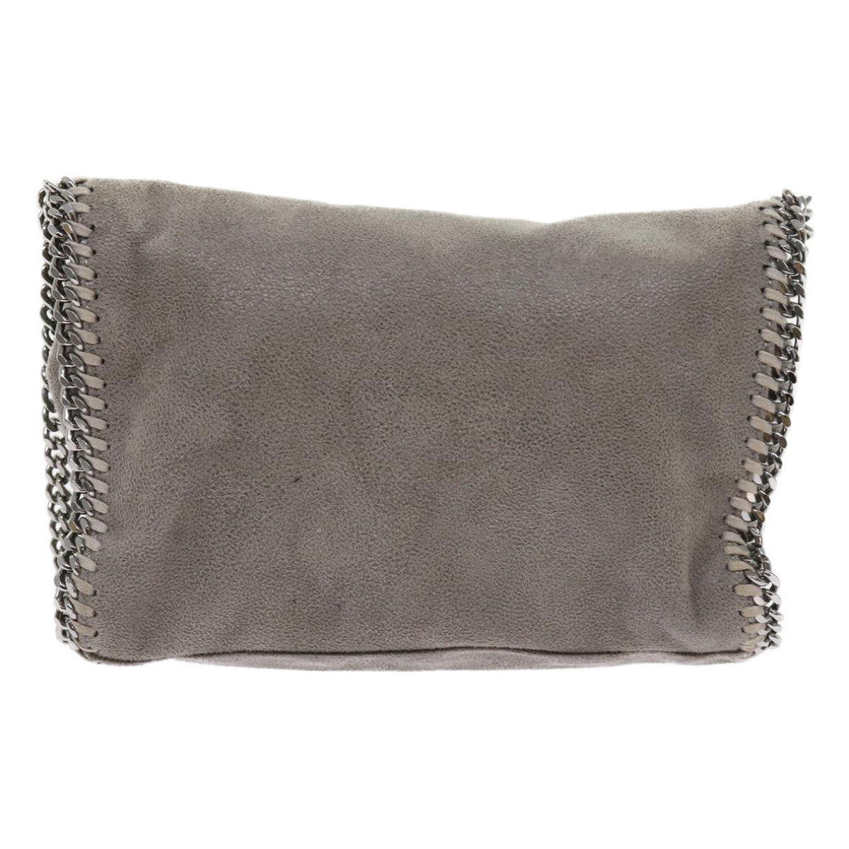 Stella MacCartney Chain Shoulder Bag Suede Gray 364519 Auth bs8624 - 0