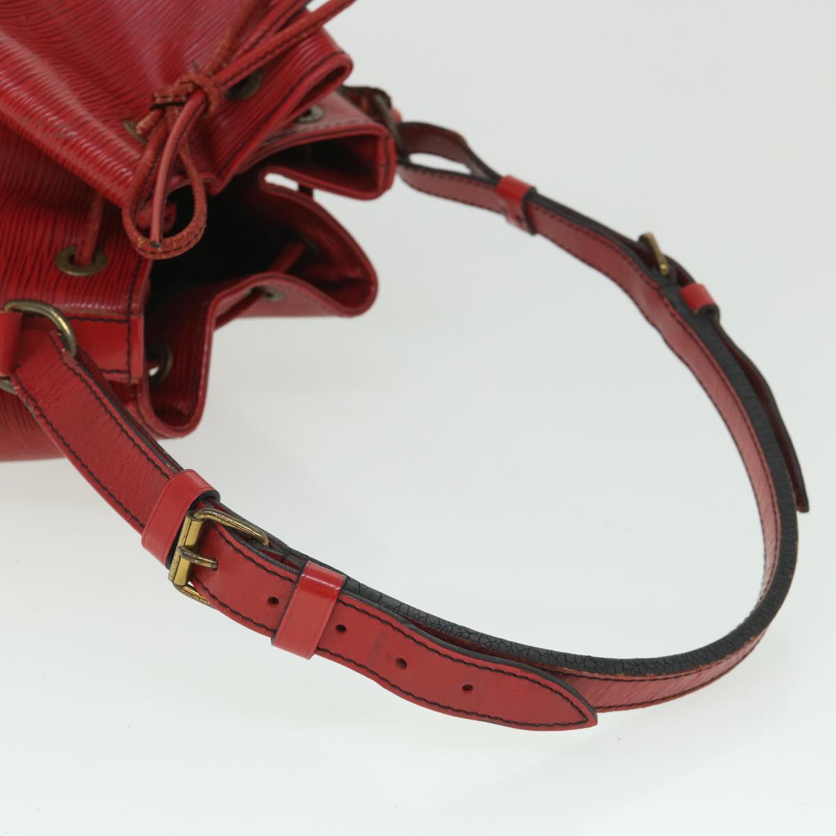 LOUIS VUITTON Epi Noe Shoulder Bag Red M44007 LV Auth bs8629