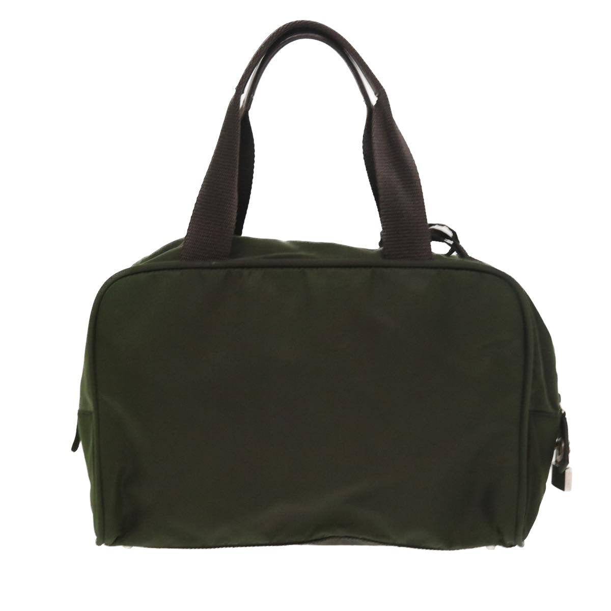 PRADA Hand Bag Nylon Green Auth bs8634 - 0