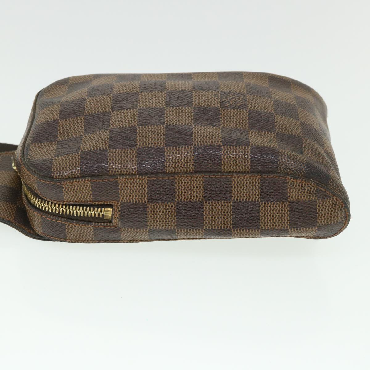 LOUIS VUITTON Damier Ebene Geronimos Shoulder Bag N51994 LV Auth bs8656