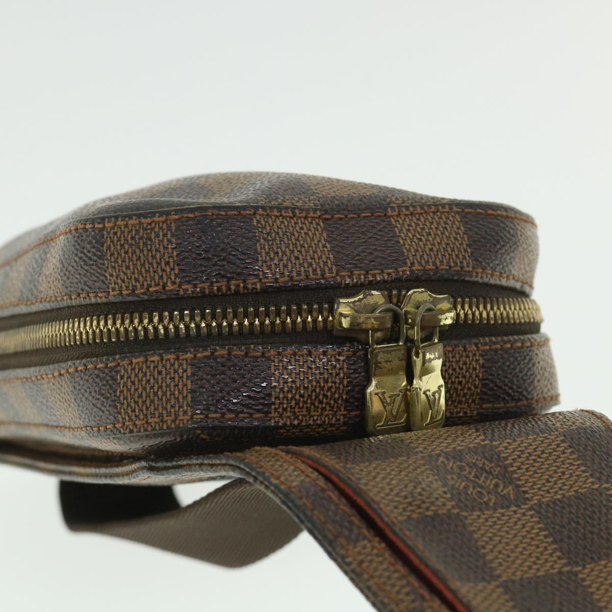 LOUIS VUITTON Damier Ebene Geronimos Shoulder Bag N51994 LV Auth bs8656