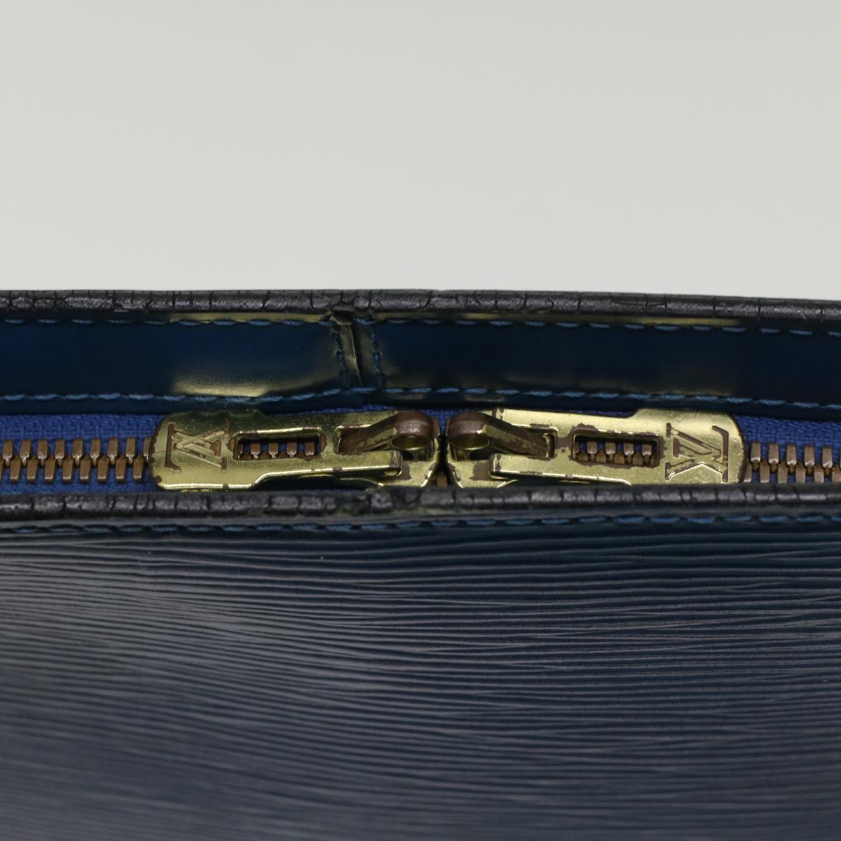 LOUIS VUITTON Epi Lussac Shoulder Bag Blue M52285 LV Auth bs8669