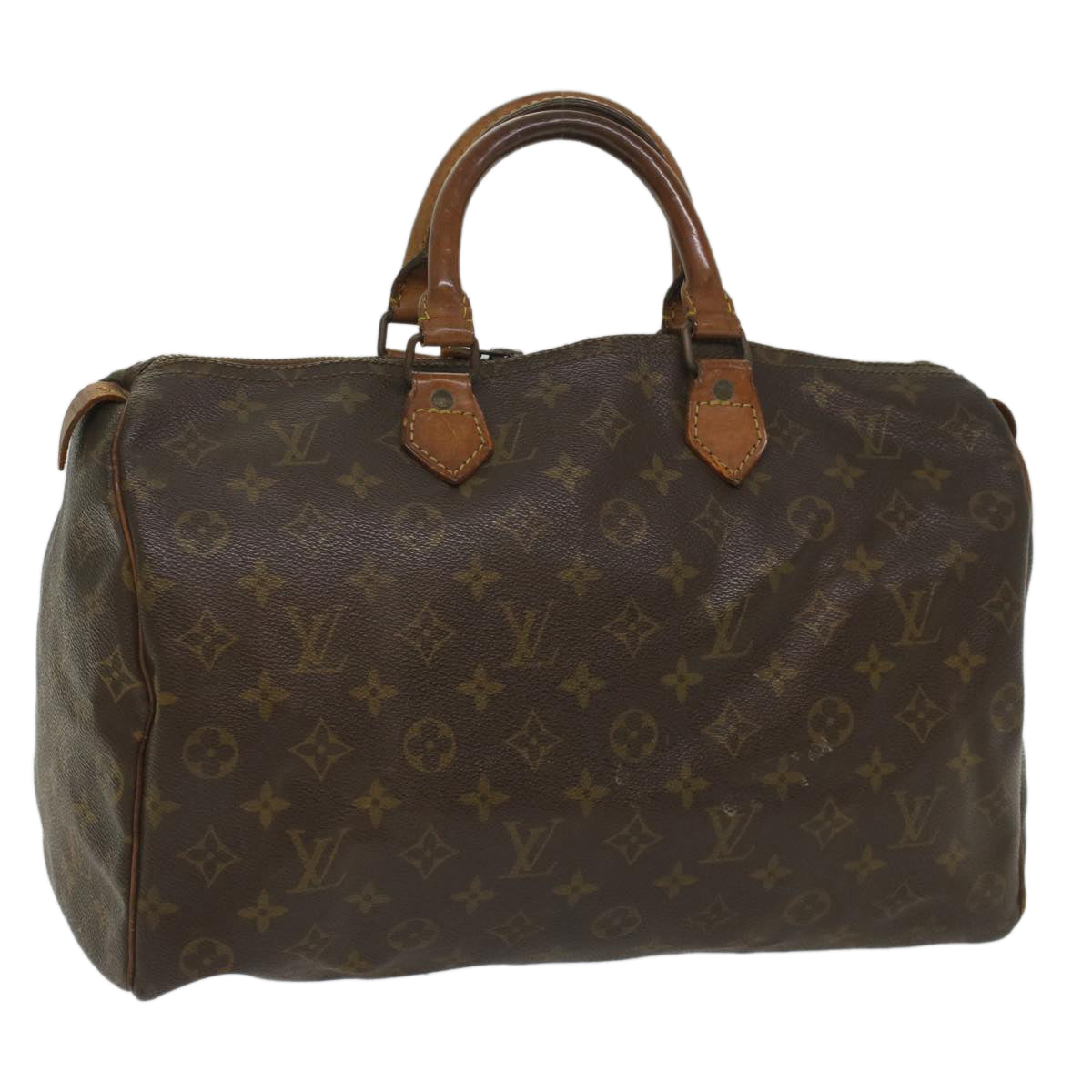 LOUIS VUITTON Monogram Speedy 35 Hand Bag M41524 LV Auth bs8700